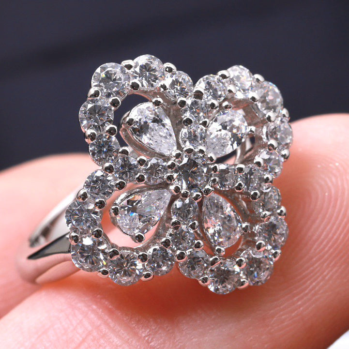 [Legend]LOOP RING FULL MOTIF DIAMOND 16MM SILVE