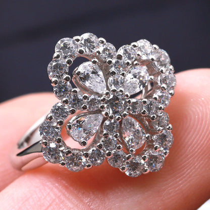 [Legend]LOOP RING FULL MOTIF DIAMOND 16MM SILVE