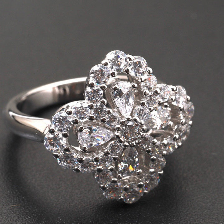 [Legend]LOOP RING FULL MOTIF DIAMOND 16MM SILVE