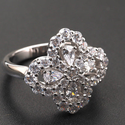[Legend]LOOP RING FULL MOTIF DIAMOND 16MM SILVE