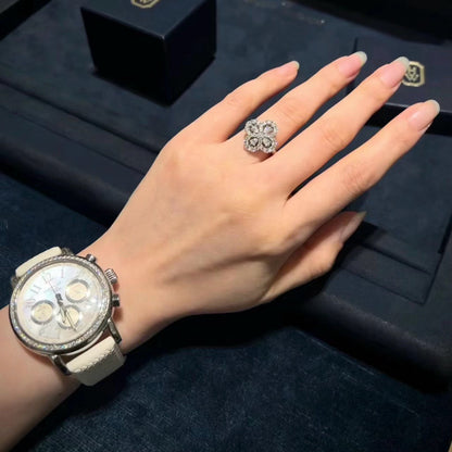 [Legend]LOOP RING FULL MOTIF DIAMOND 16MM SILVE