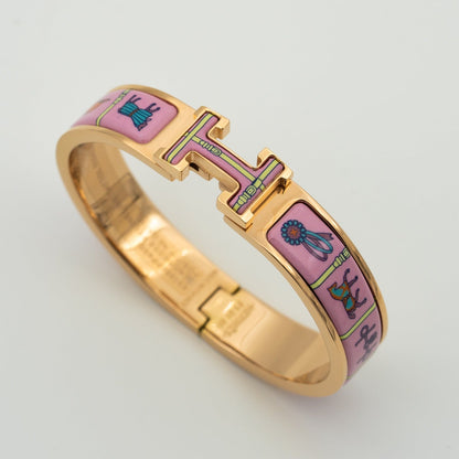 [Legend]H ROSE GOLD BRACELET PINK CERAMIC