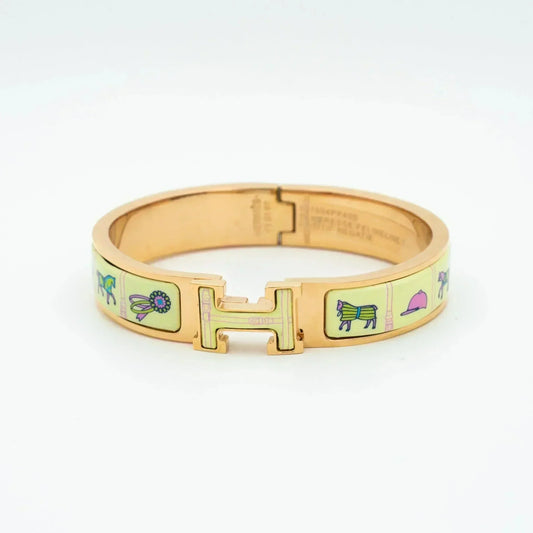 [Legend]H ROSE GOLD BRACELET CREAM CERAMIC