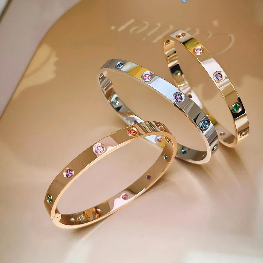 [Legend]CLASSIC 6.1MM LOVE BRACELET 10-DIAMOND MULTICOLOR