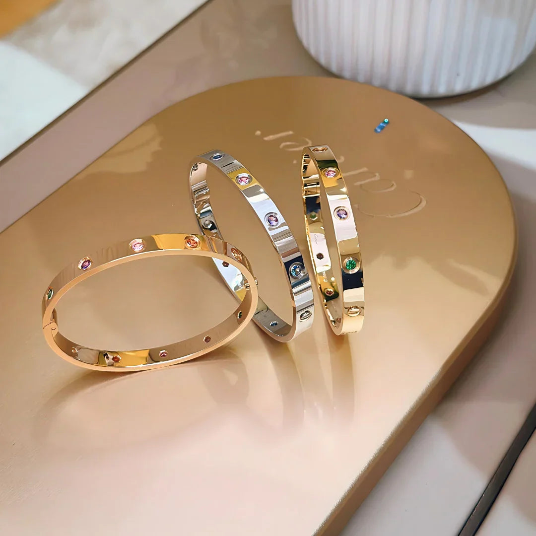 [Legend]CLASSIC 6.1MM LOVE BRACELET 10-DIAMOND MULTICOLOR