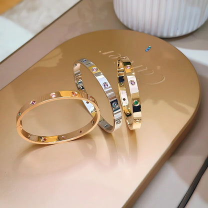 [Legend]CLASSIC 6.1MM LOVE BRACELET 10-DIAMOND MULTICOLOR