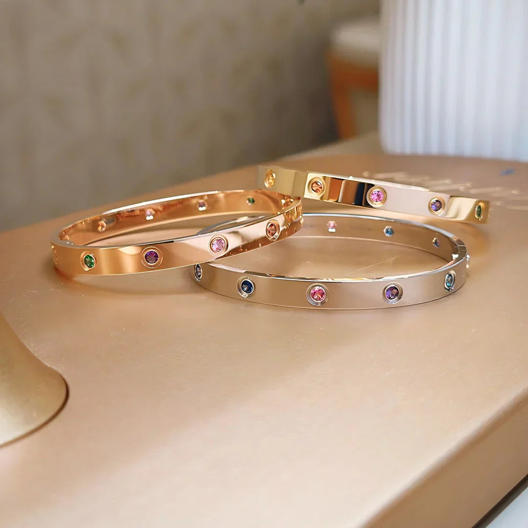 [Legend]CLASSIC 6.1MM LOVE BRACELET 10-DIAMOND MULTICOLOR