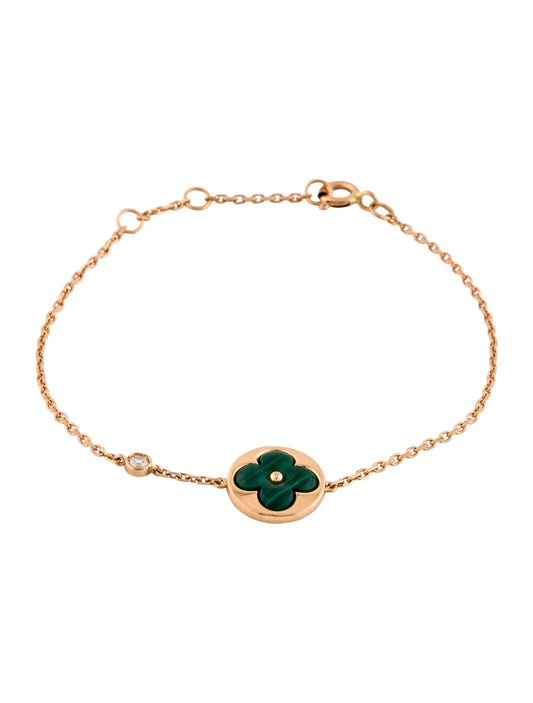 [Legend]SUN MALACHITE 1 DIAMOND ROSE GOLD BRACELET