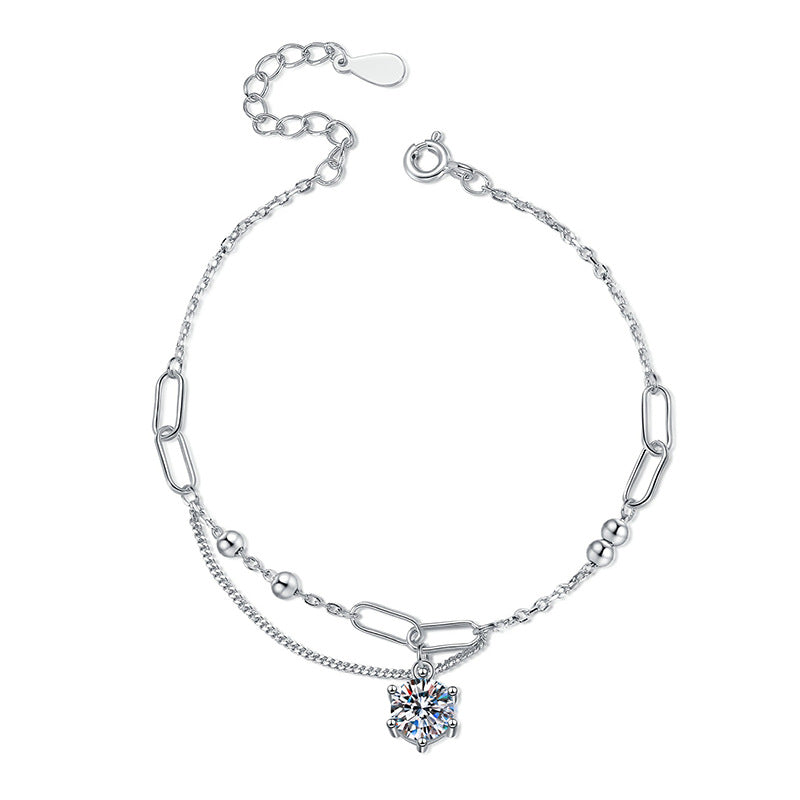 [Legend]CLASSIC SOLITAIRE MOISSANITE BRACELET