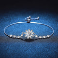 [Legend]RADIANT ICY CRYSTAL SUNFLOWER MOISSANITE BRACELET