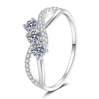 [Legend]INTERTWINING LOVE MOISSANITE RING