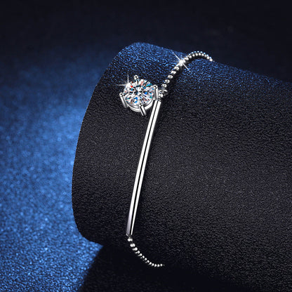[Legend]ELEGANT HALF-MOON CURVE MOISSANITE BRACELET