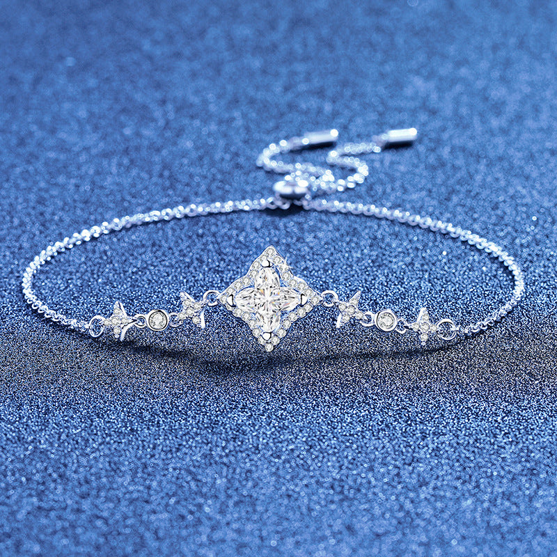 [Legend]MARQUISE-CLOVER MOISSANITE BRACELET