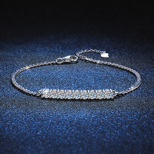[Legend]SMILING CURVE MOISSANITE BRACELET