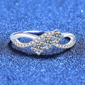 [Legend]INTERTWINING LOVE MOISSANITE RING