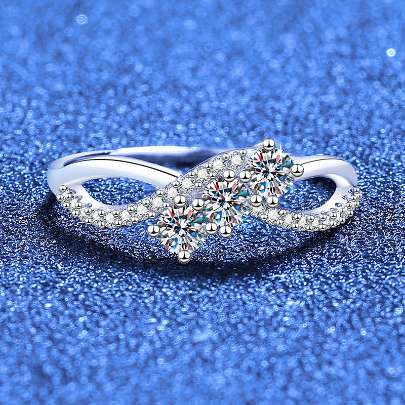 [Legend]INTERTWINING LOVE MOISSANITE RING