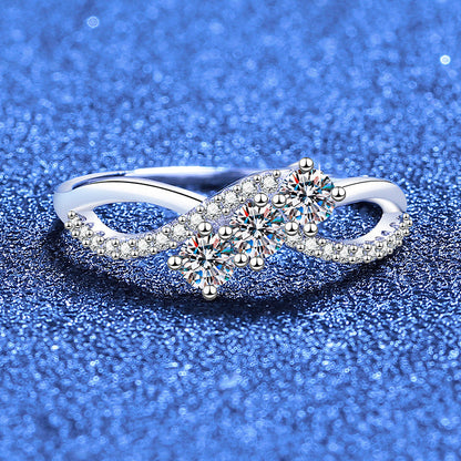 [Legend]INTERTWINING LOVE MOISSANITE RING
