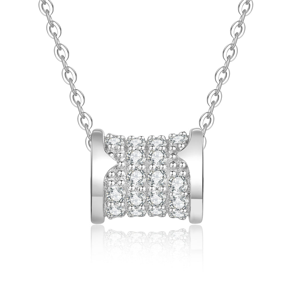 [Legend]FULL-PAVE "HOURGLASS" MOISSANITE NECKLACE