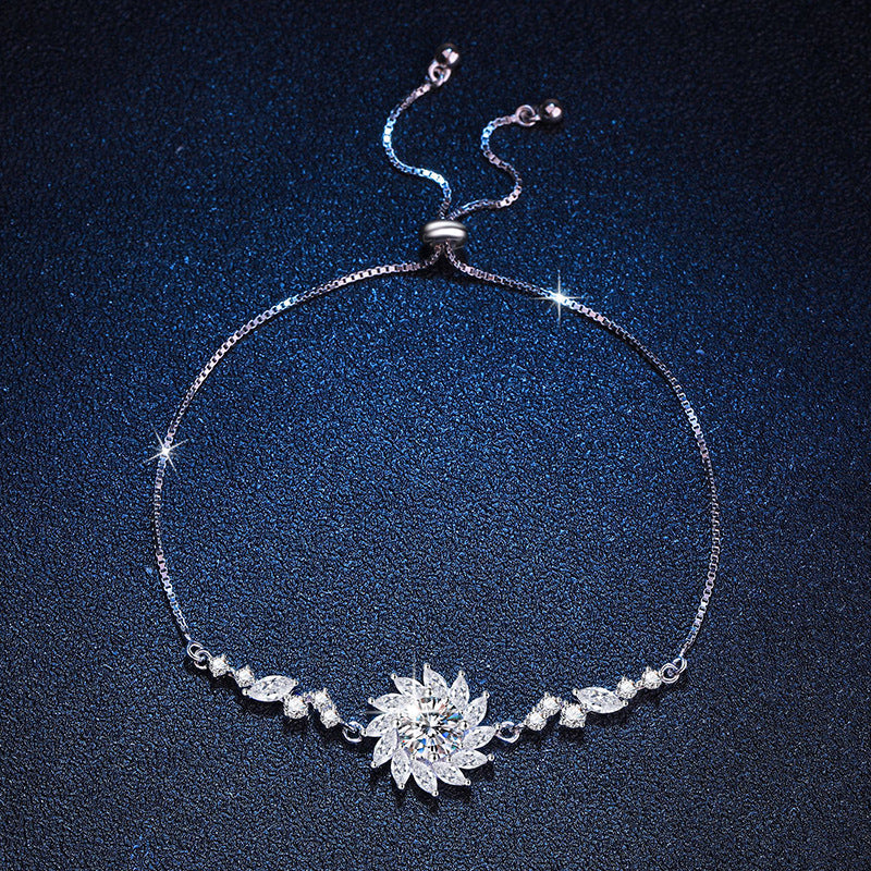 [Legend]RADIANT SUNFLOWER MOISSANITE BRACELET