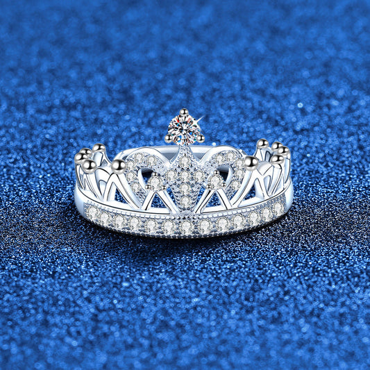 [Legend]DREAMY CROWN MOISSANITE RING - 1.2CT ELEGANT PRINCESS STYLE