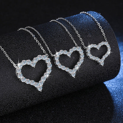 [Legend]ROMANTIC HEART MOISSANITE PENDANT NECKLACE