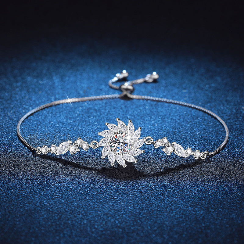 [Legend]RADIANT SUNFLOWER MOISSANITE BRACELET