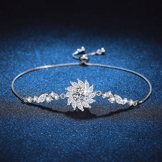 [Legend]RADIANT SUNFLOWER MOISSANITE BRACELET