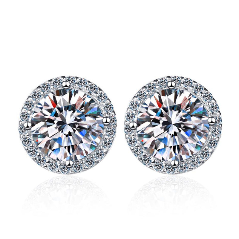 [Legend]CLASSIC 4-PRONG ROUND MOISSANITE STUD EARRINGS