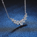 [Legend]MINIMALIST CURVED SMILE MOISSANITE NECKLACE