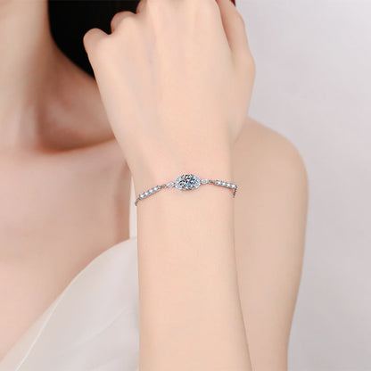 [Legend]BLOOMING STAR-FLOWER MOISSANITE BRACELET