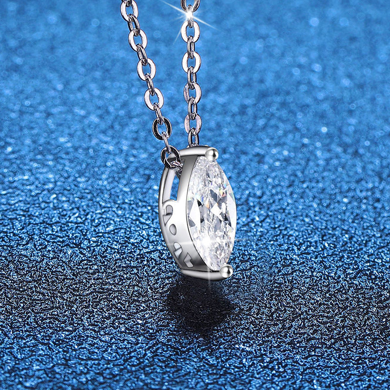 [Legend]SOPHISTICATED MARQUISE-CUT MOISSANITE PENDANT NECKLACE