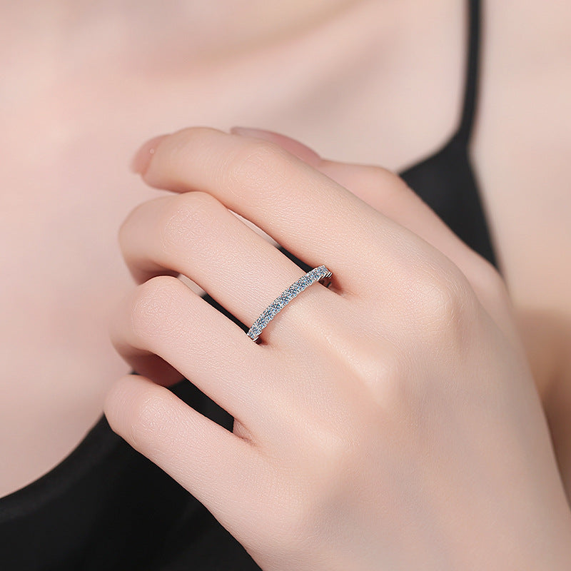 [Legend]DAINTY 0.87CT FULL ETERNITY MOISSANITE RING