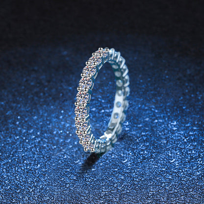 [Legend]LUXURIOUS 2.2 CARAT FULL ETERNITY MOISSANITE RING