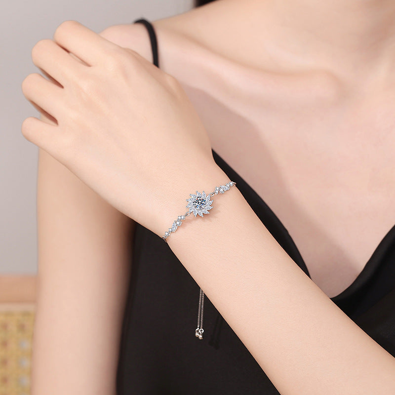 [Legend]RADIANT SUNFLOWER MOISSANITE BRACELET