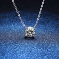 [Legend]CLASSIC FOUR-PRONG SOLITAIRE MOISSANITE NECKLACE