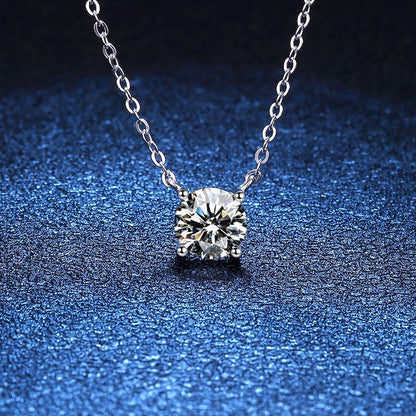 [Legend]CLASSIC FOUR-PRONG SOLITAIRE MOISSANITE NECKLACE