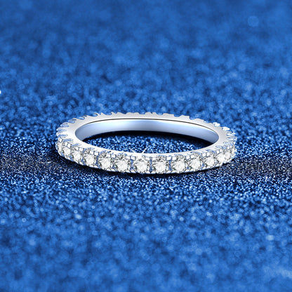 [Legend]DAINTY 0.87CT FULL ETERNITY MOISSANITE RING
