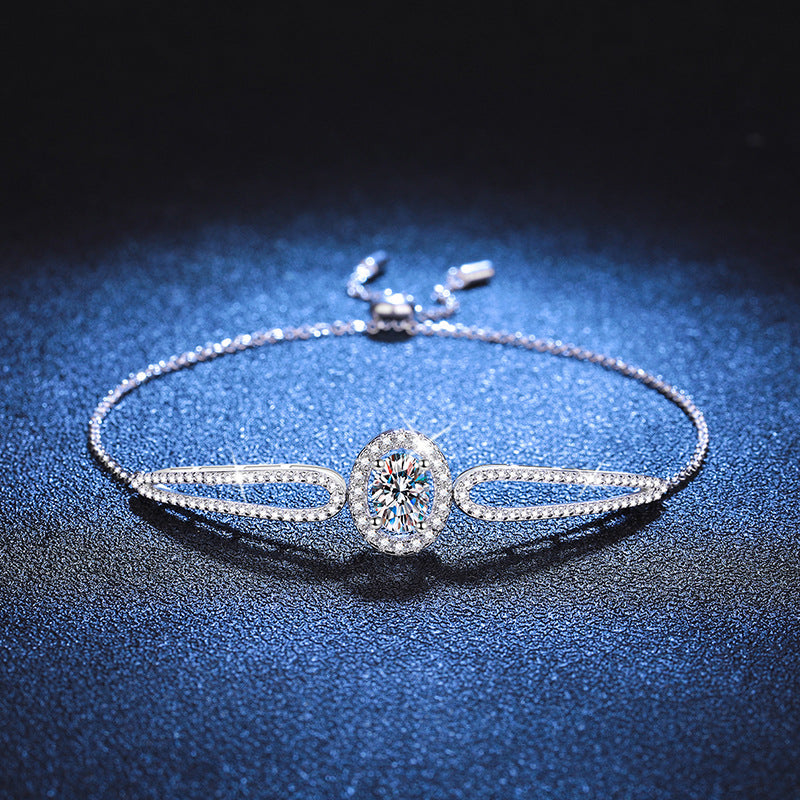 [Legend]"PIGEON'S EGG" TEARDROP MOISSANITE BRACELET