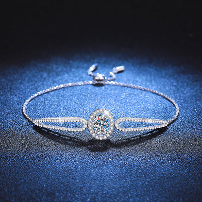 [Legend]"PIGEON'S EGG" TEARDROP MOISSANITE BRACELET