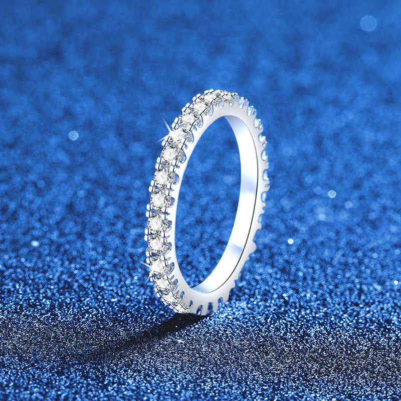 [Legend]DAINTY 0.87CT FULL ETERNITY MOISSANITE RING
