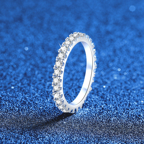 [Legend]DAINTY 0.87CT FULL ETERNITY MOISSANITE RING