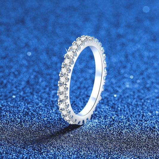 [Legend]DAINTY 0.87CT FULL ETERNITY MOISSANITE RING