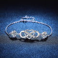 [Legend]DOUBLE-STONE "LOVE LINK" MOISSANITE BRACELET