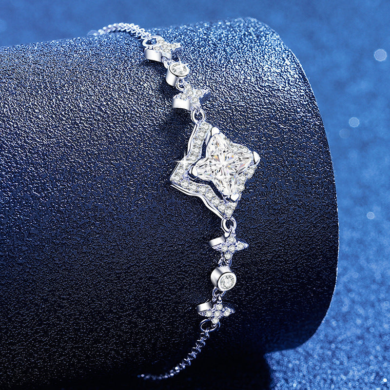 [Legend]MARQUISE-CLOVER MOISSANITE BRACELET
