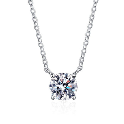 [Legend]CLASSIC FOUR-PRONG SOLITAIRE MOISSANITE NECKLACE