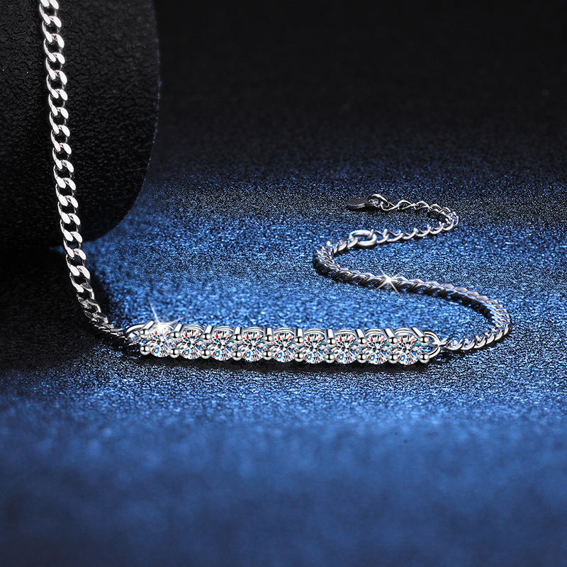 [Legend]SMILING CURVE MOISSANITE BRACELET