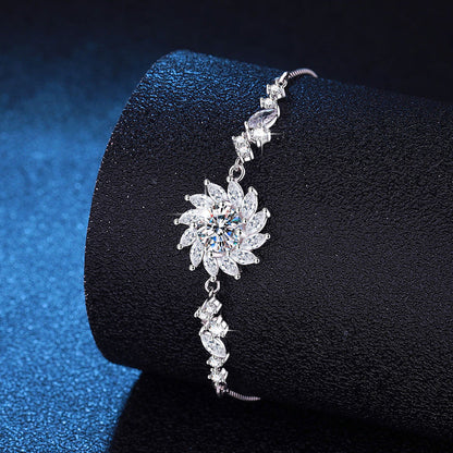 [Legend]RADIANT SUNFLOWER MOISSANITE BRACELET