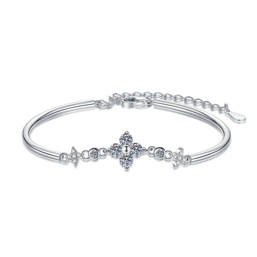 [Legend]CLOVER & TWIN-STAR MOISSANITE BRACELET