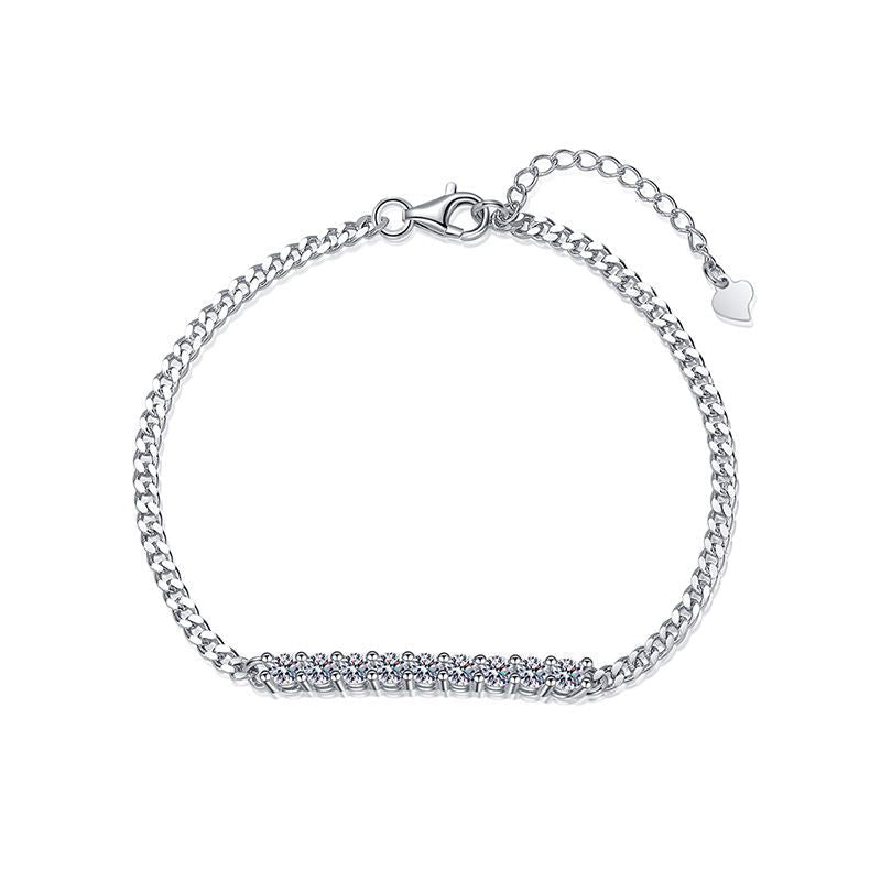 [Legend]SMILING CURVE MOISSANITE BRACELET