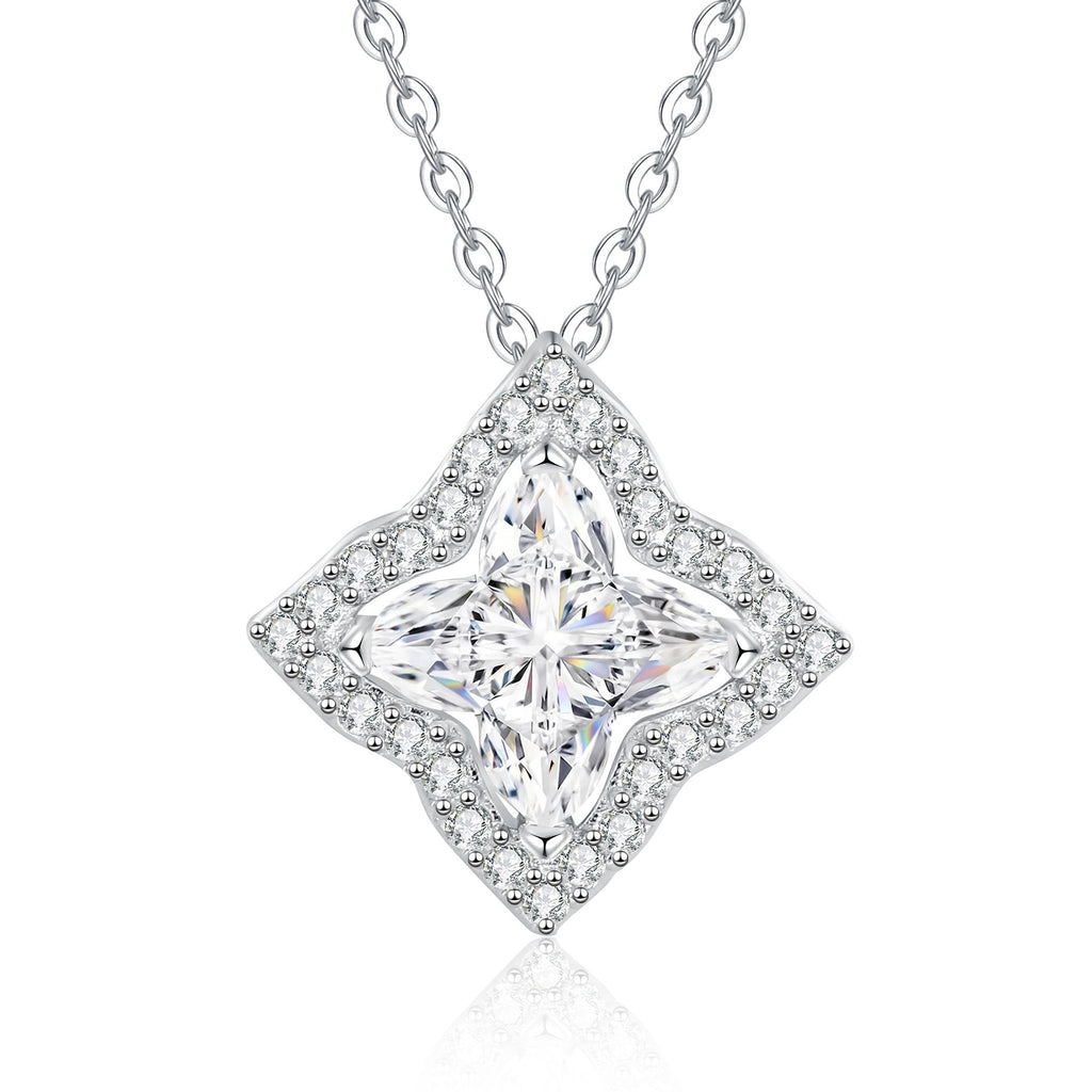 [Legend]STAR-CLOVER MOISSANITE NECKLACE